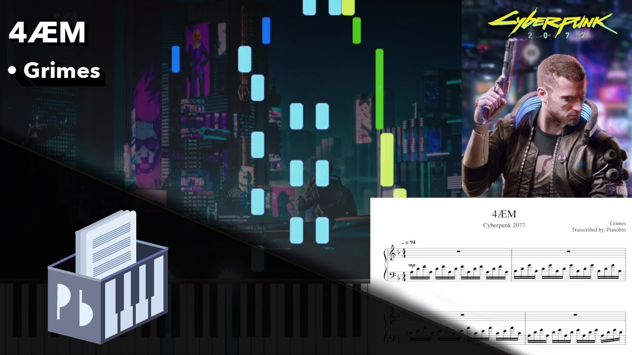 4ÆM - Grimes | Cyberpunk 2077 OST (Piano Tutorial)