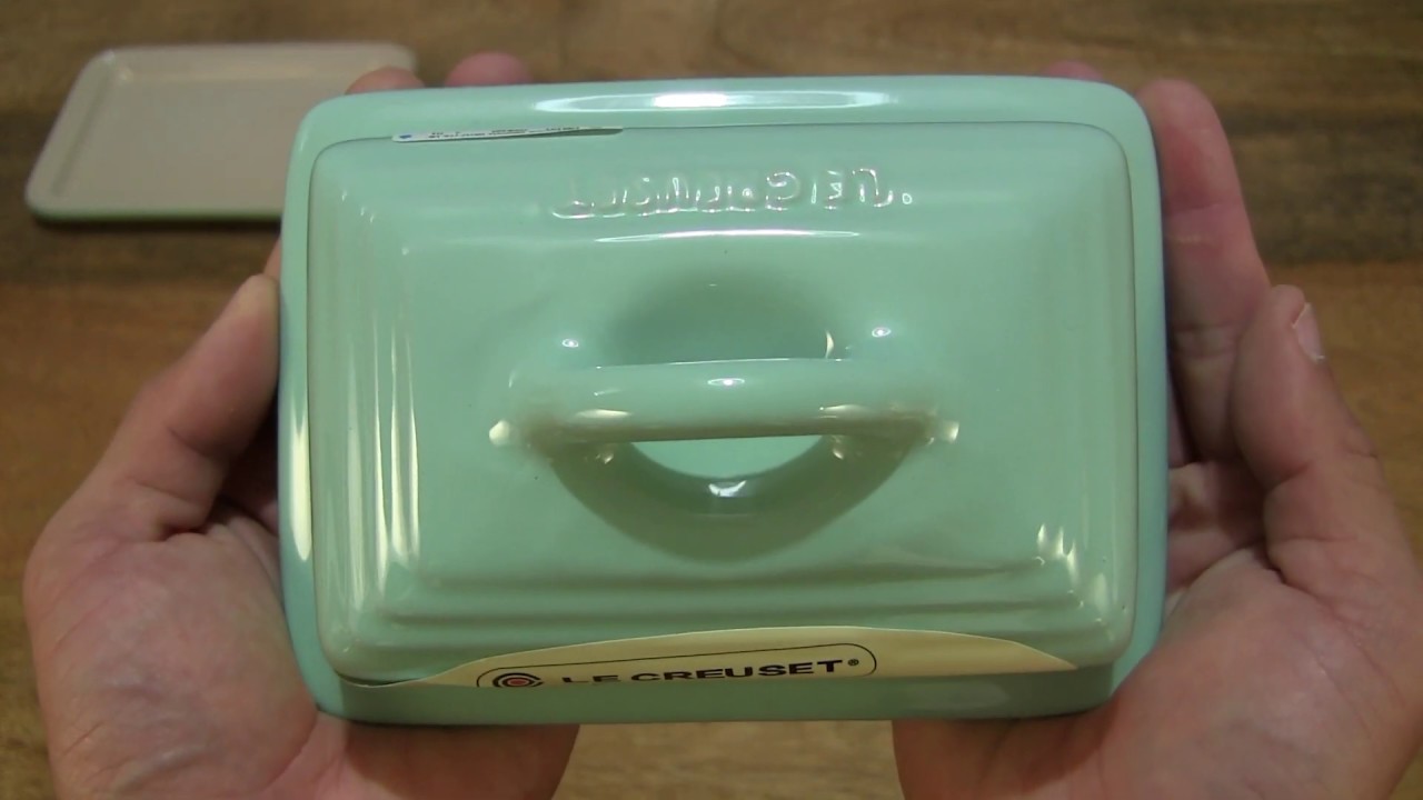 Le Creuset Stoneware Butter Dish Mint
