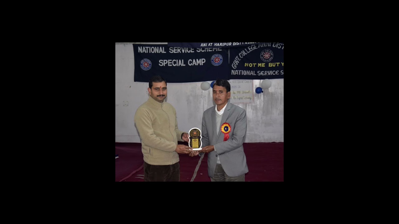 Glimpses of 7Days NSS Special Camp NSS units -I& II Govt. Degree College Ani at Haripur Distt Kullu.