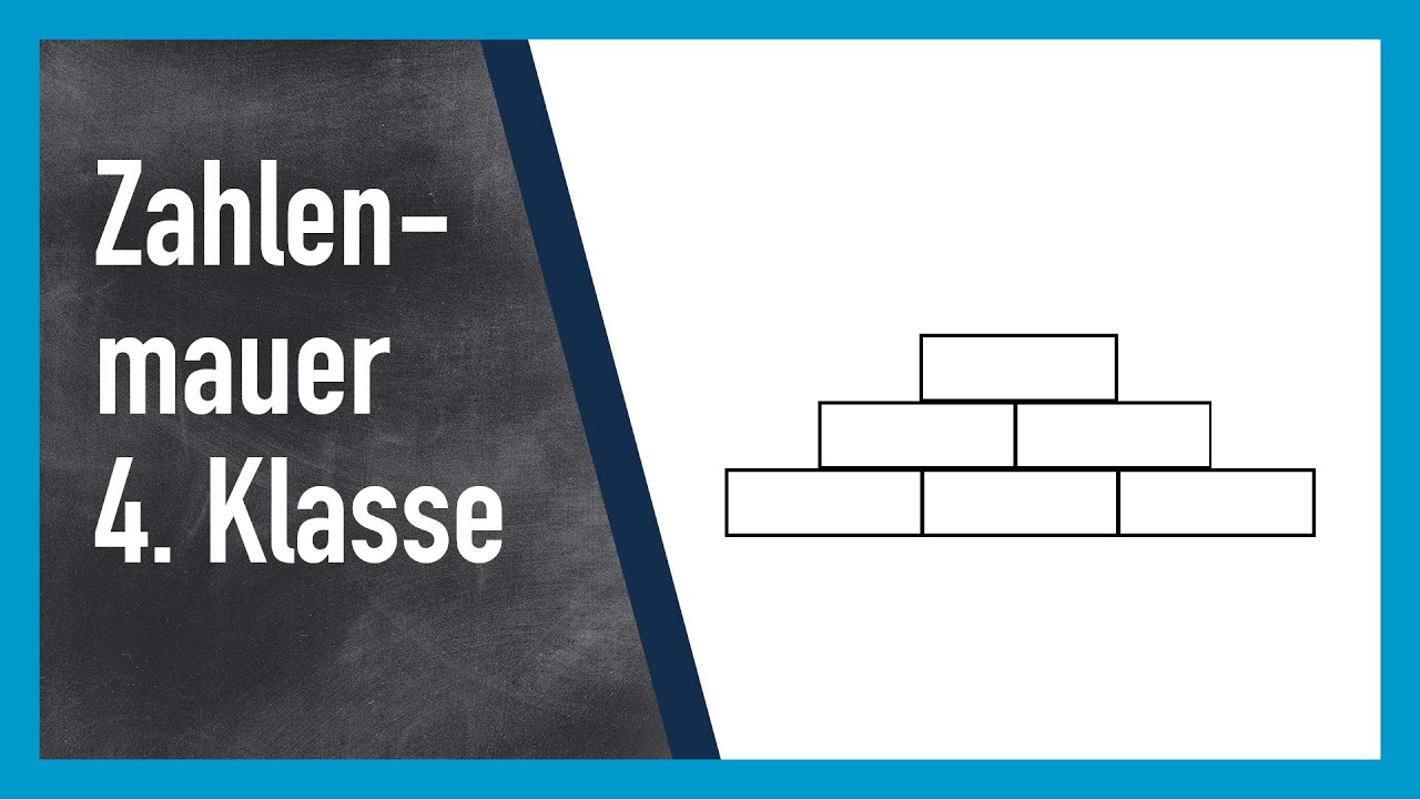 Zahlenmauer rechnen 4. Klasse
