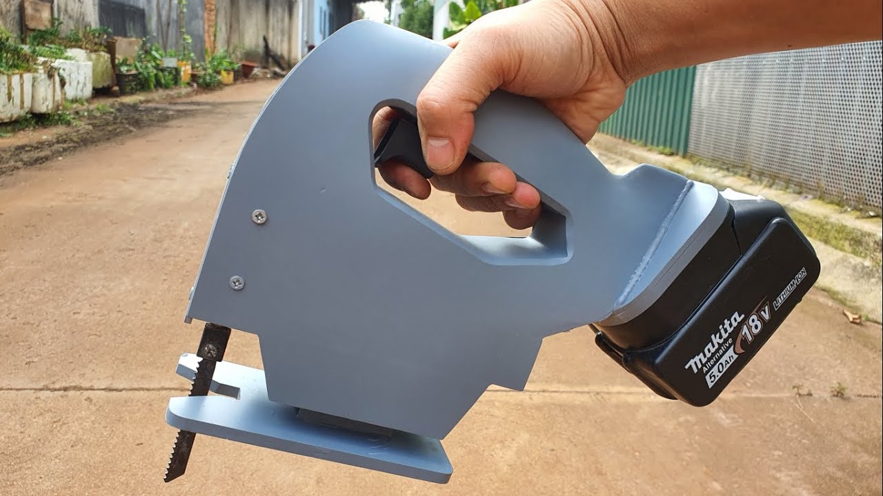 Homemade a Powerful Jigsaw Machine from pvc pipe and 775 Motor