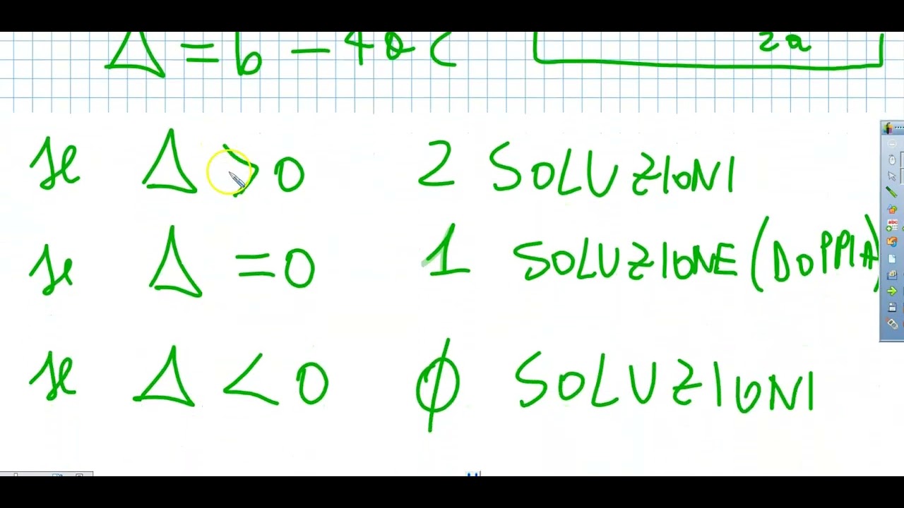 EQUAZIONE DI SECONDO GRADO PARAMETRICHE