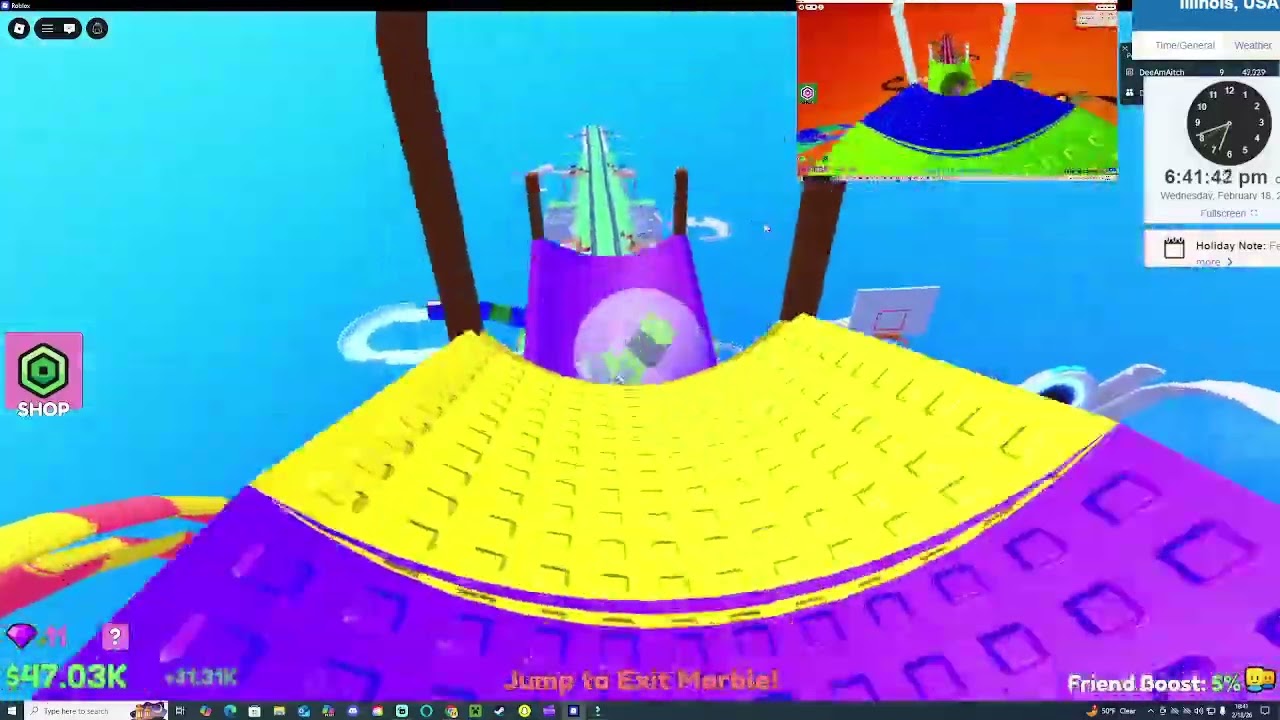 Roblox | Build a Marble Slide | February 17, 2026 - Part 1 (Before I went Live yesterday)