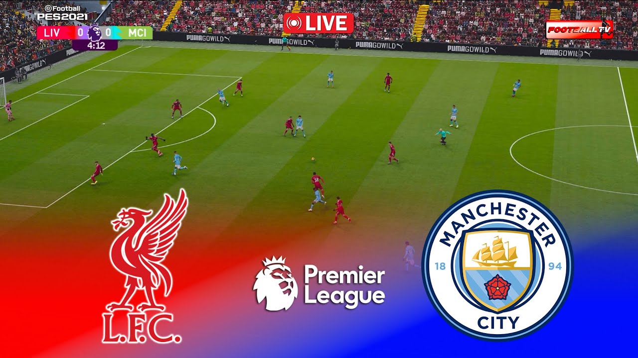 🔴LIVE : Liverpool vs Manchester City - Premier League 2025/26 | Pes 21 Gameplay Simulation