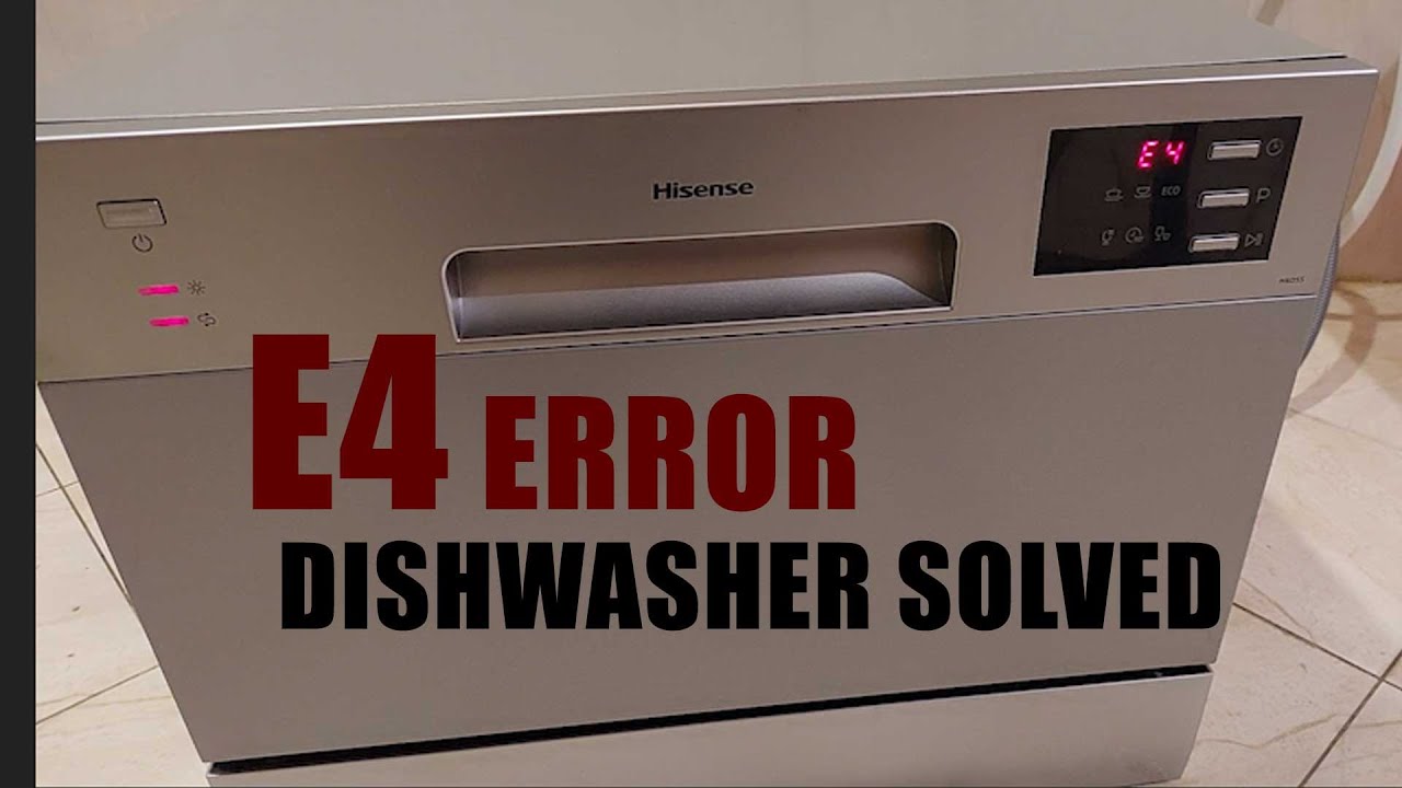 Hisense E4 error code Dishwasher repair [solved]