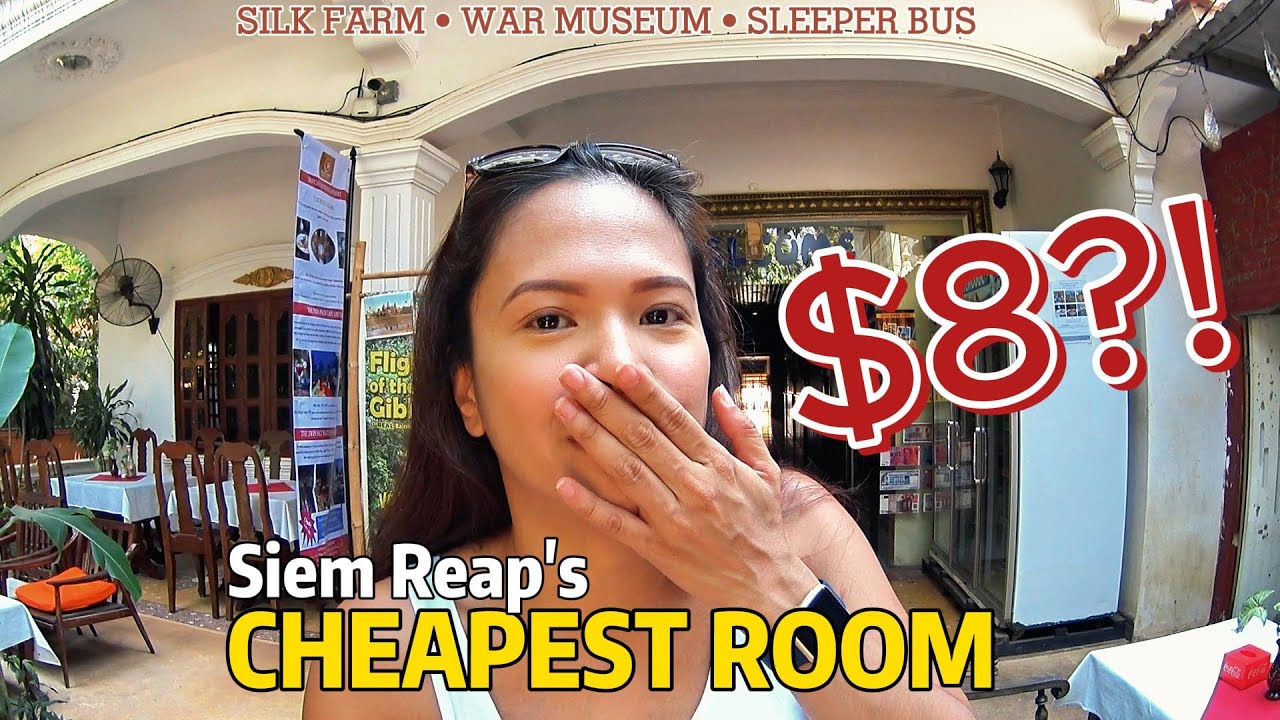 LEAVING OUR $8 ROOM IN SIEM REAP & SLEEPING ON THE BUS TO PHNOM PENH | Great Asian Adventure