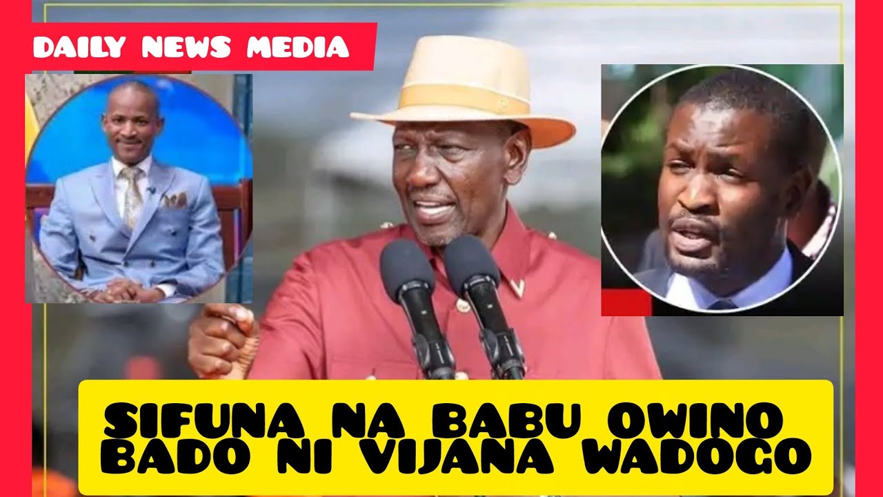 SIFUNA NA BABU OWINO BADO NI VIJANA WADOGO SANA KWA SIASA_RUTO FINALY REACTS TO ODM TEAM OPPOSITION!