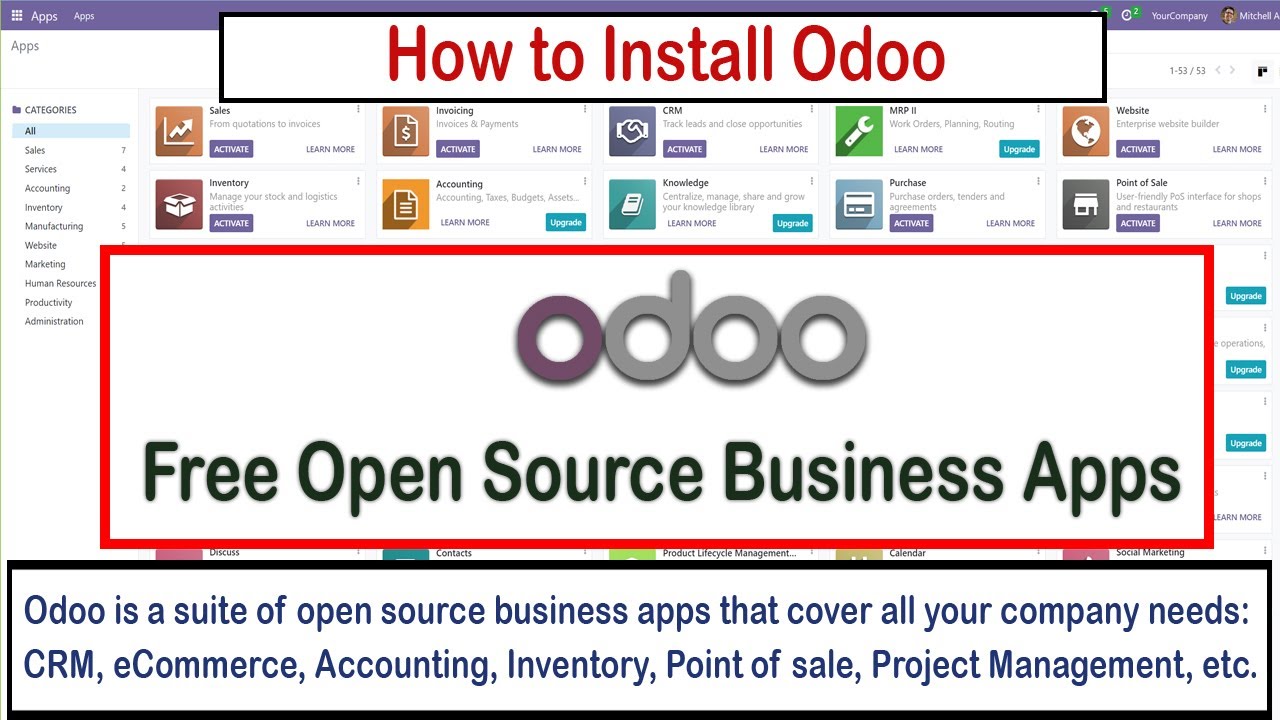 How to Install Odoo |  Free Open Source Business Apps