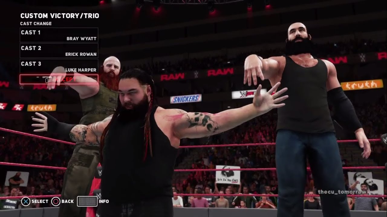 WWE 2K18 How To Create Wyatt Family(Bray Wyatt, Luke Harper, Erick Rowan & Braun Strowman) Tutorial