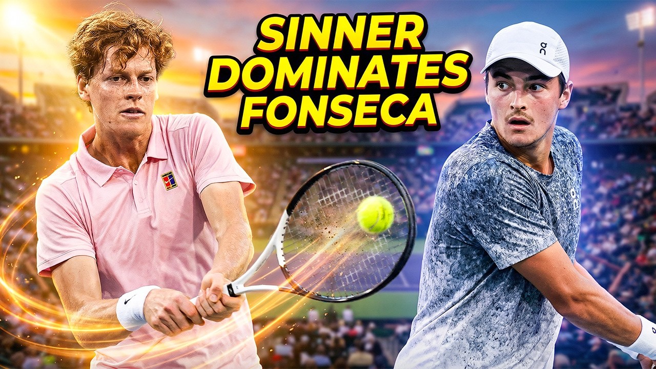 “Jannik Sinner vs Joao Fonseca | Dominant Straight Sets Victory