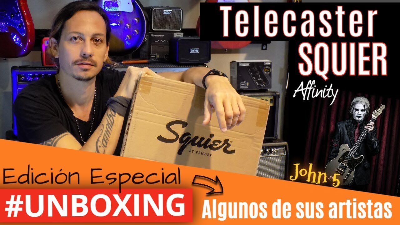 SQUIER TELECASTER Affinity Special- una de las de JOHN 5 Hacemos UNBOXING y mira lo que ENCOTRAMOS!!