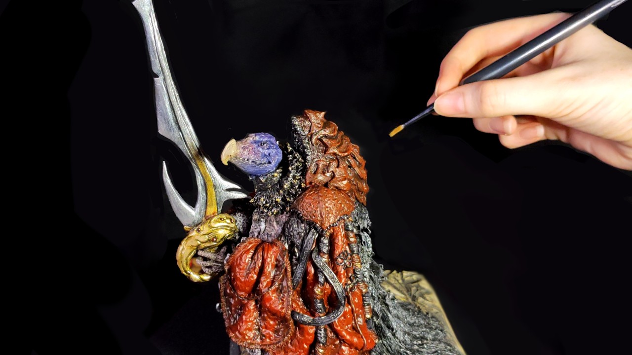 I made Chamberlain from The Dark Crystal! :  Polymer clay sculpture