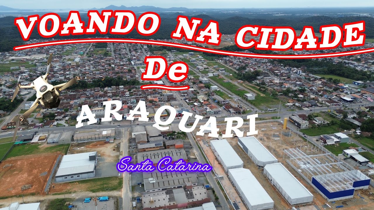Voando na cidade de Araquari em Santa Catarina