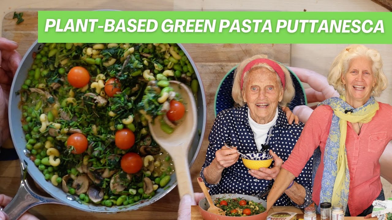 Plant-Based Green Pasta Puttanesca