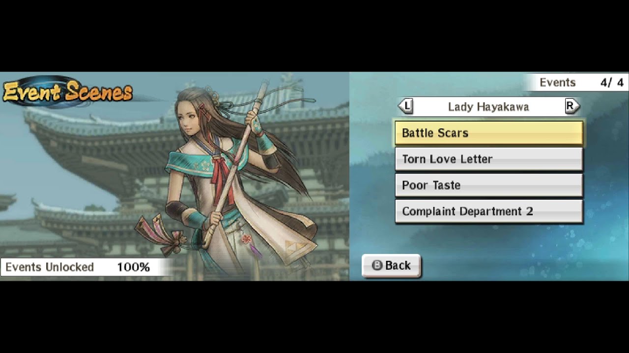 Samurai Warriors: Chronicles 3 - All Lady Hayakawa Teahouse Events