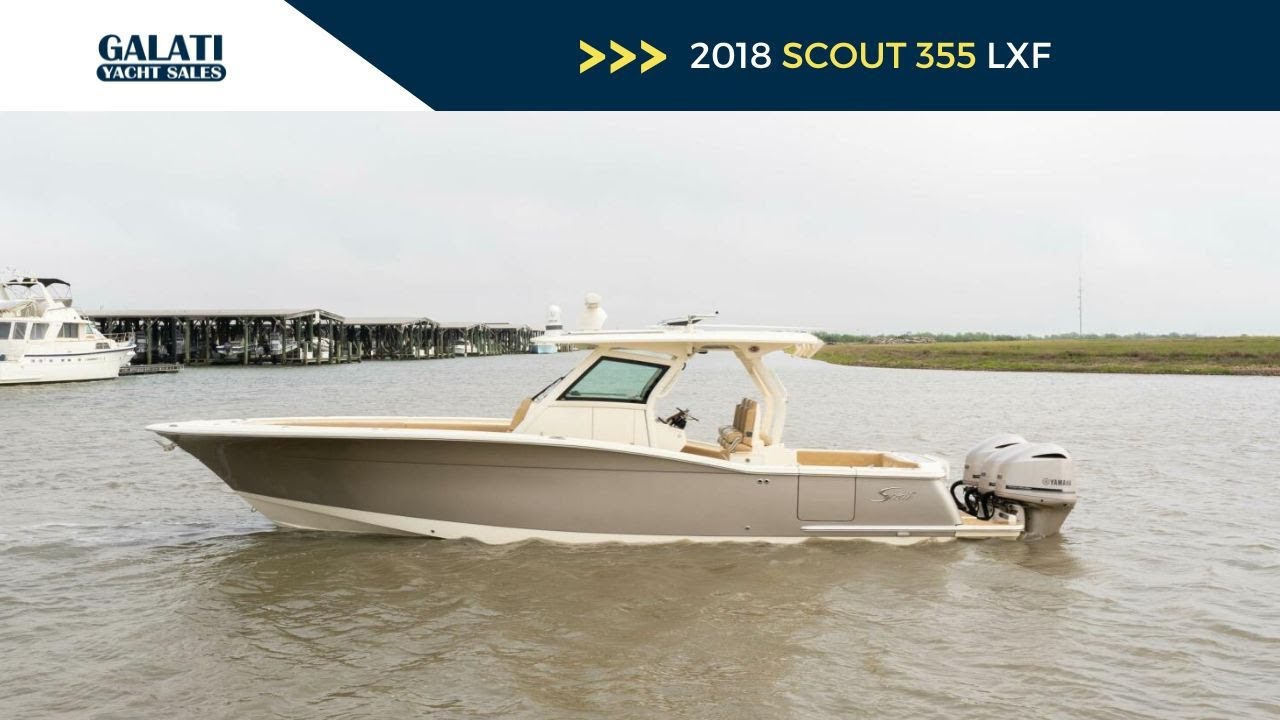 2018 Scout 355 LXF For Sale | Loaded with Triple Yamahas & Seakeeper