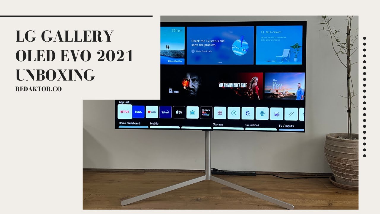LG G1 Gallery OLED 2021: unboxing and set-up