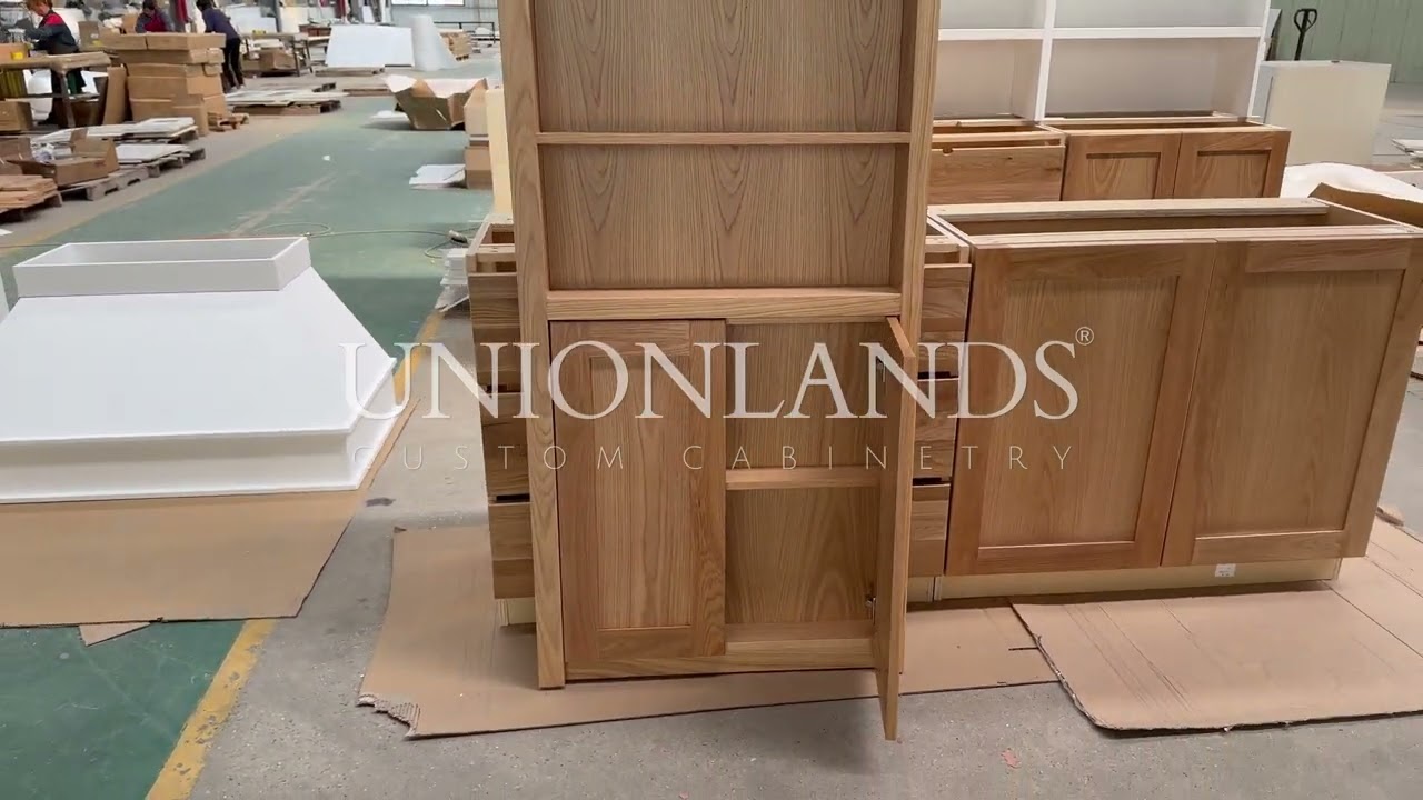 Unionlands Cabinetry White Oak kitchen Cabinet with Shaker Panel