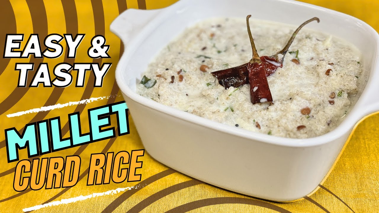 How to make MILLET CURD RICE ? Dr SARALA  #milletrecipe