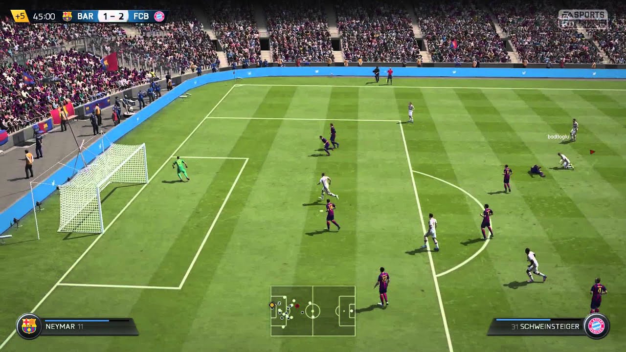 FIFA 15-Online Gameplay - FC Barcelona VS Bayern Munich (PS4) (1080p60)
