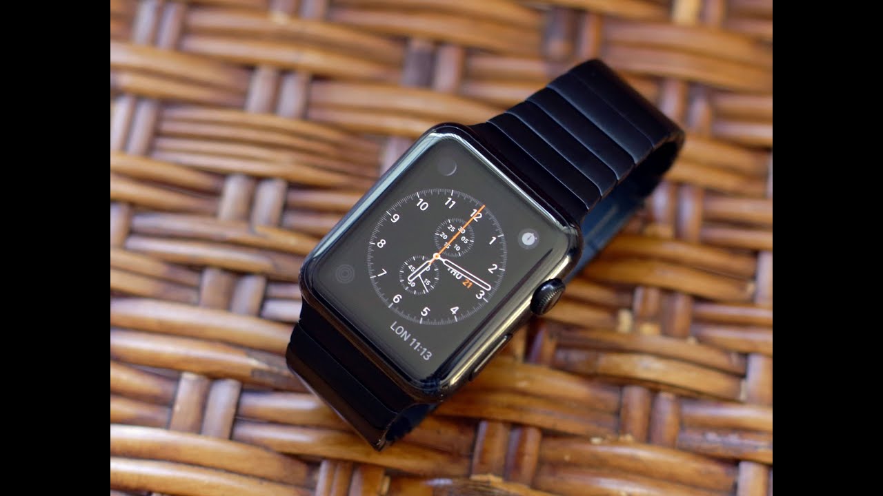 Space Black Stainless Steel Apple Watch unboxing