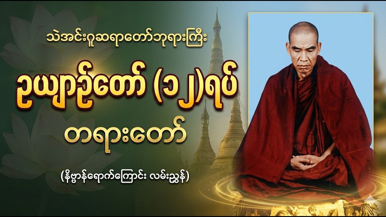 ဝိပဿနာတရားထူးများ - ဥယျာဉ်တော် (၁၂) ရပ် တရားတော် (သဲအင်းဂူဆရာတော်ဘုရားကြီး)