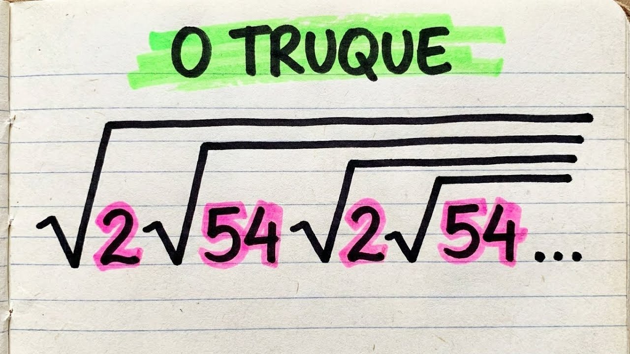 Essa Raiz Quadrada da Raiz Quadrada Infinita é Muito Interessante