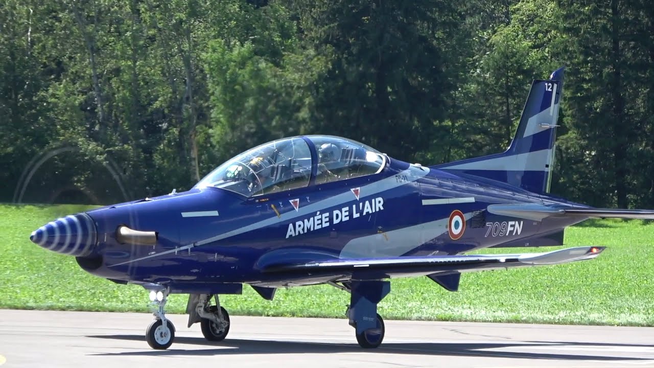 Pilatus PC-21 Armée de l'Air French Air Force arrival Mollis Air Base Zigermeet 2019 AirShow