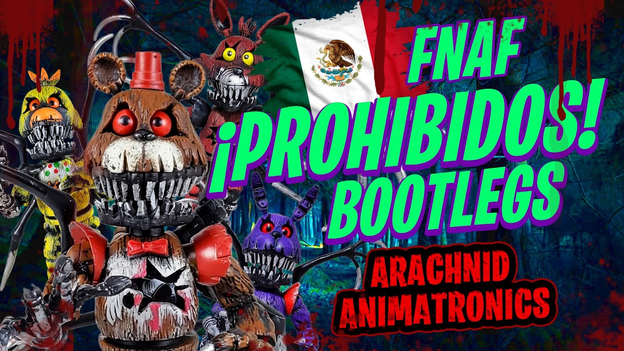 FNAF Bootlegs PROHIBIDOS 😨 El oscuro secreto de Arachnid Animatronics, Five Nights at Freddy's 🕷️