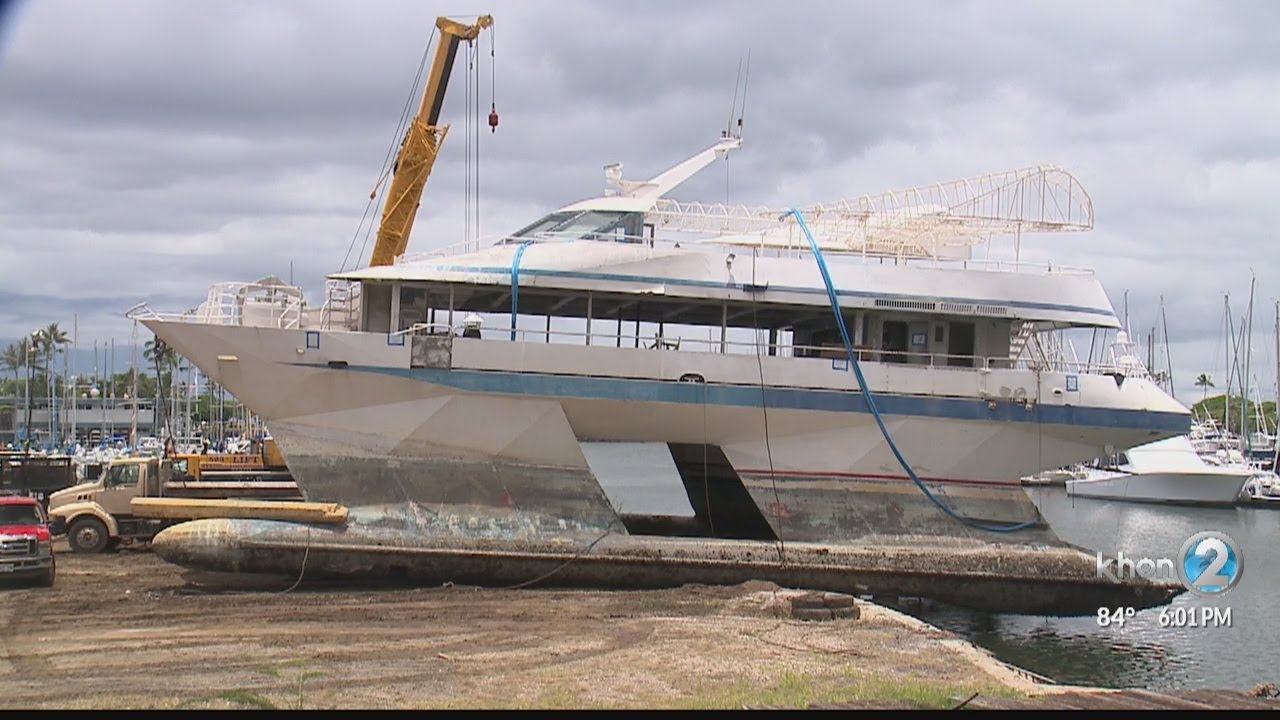 Navatek still stuck at the Ala Wai Boat Harbor