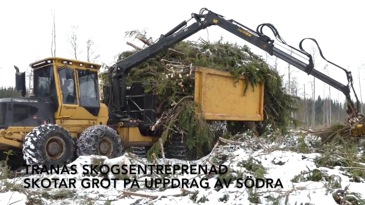 Skotning av GROT med risrede och risgrip