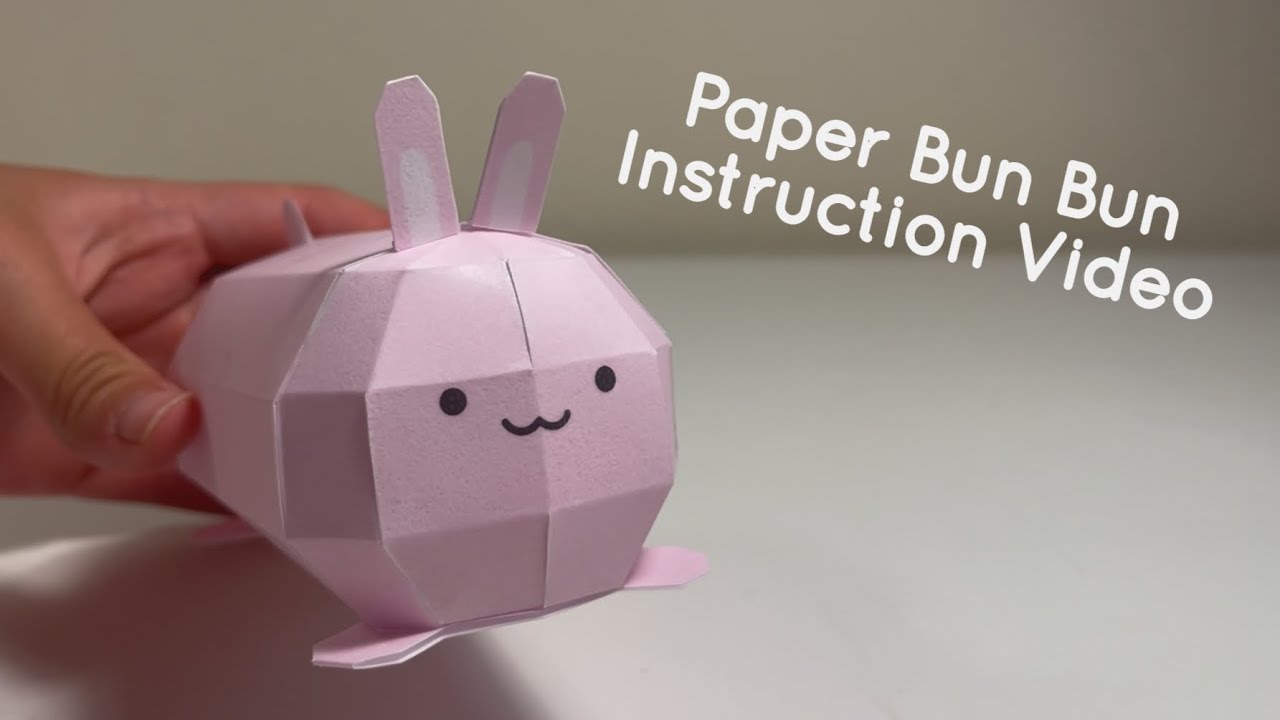 Paper Bun Bun Instruction Video