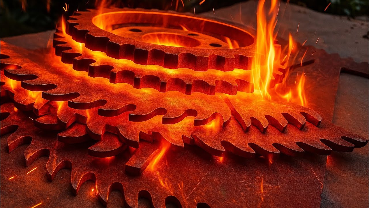 I Turned a Junkyard Saw Blade into a Damascus Masterpiece