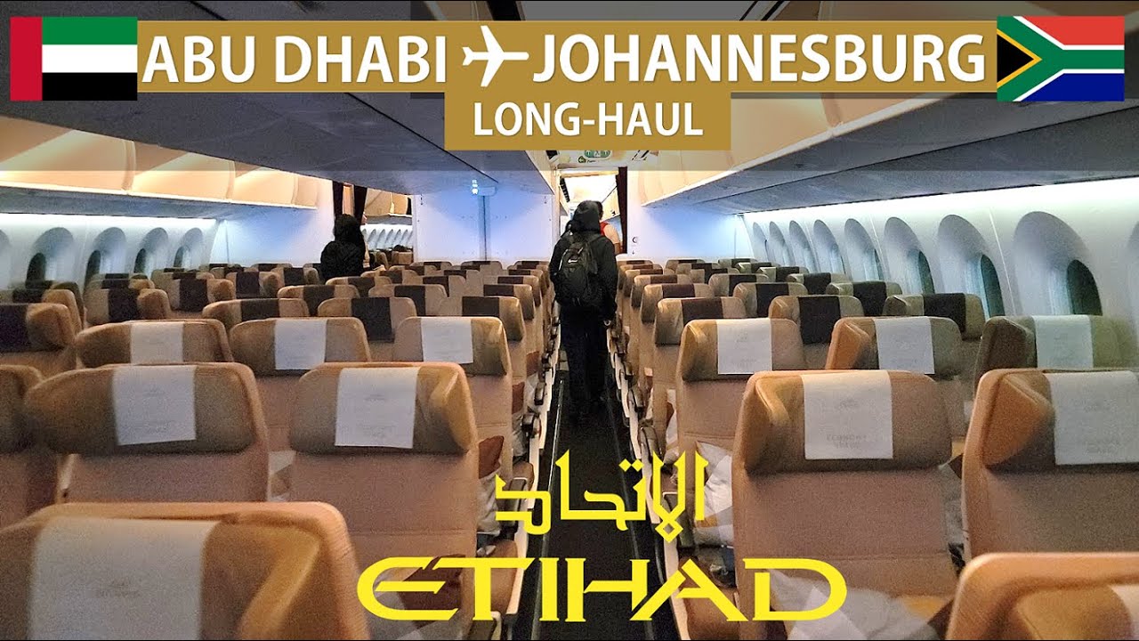 Etihad Boeing 787-9 Economy Flight Experience: Abu Dhabi to Johannesburg