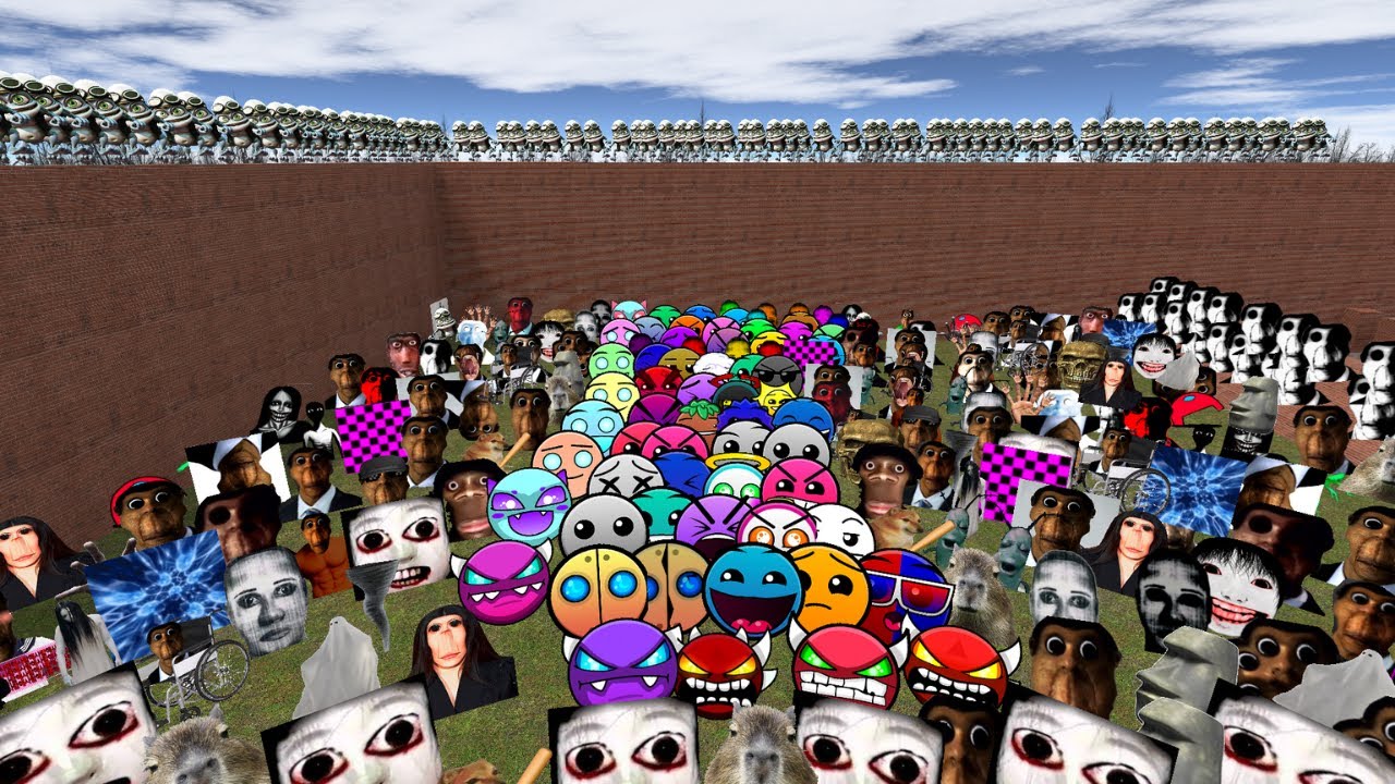 UNLIMITED CRAZY FOG ROSALIA FIRE IN THE HOLE AND UNLIMITED NEXTBOT IN BIG MAZE! #GmodFun #neXtbotS