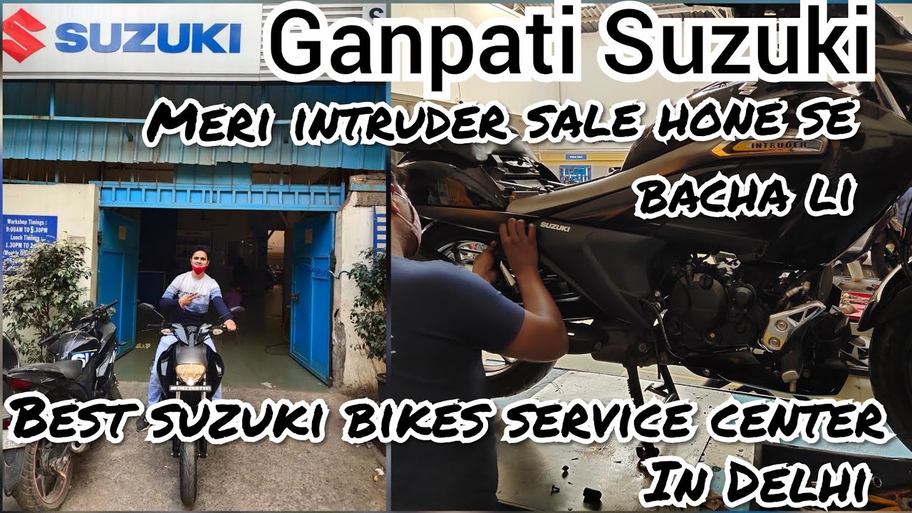 Suzuki Intruder 6th service  | Ganpati Suzuki Service center | Suzuki service center in delhi |