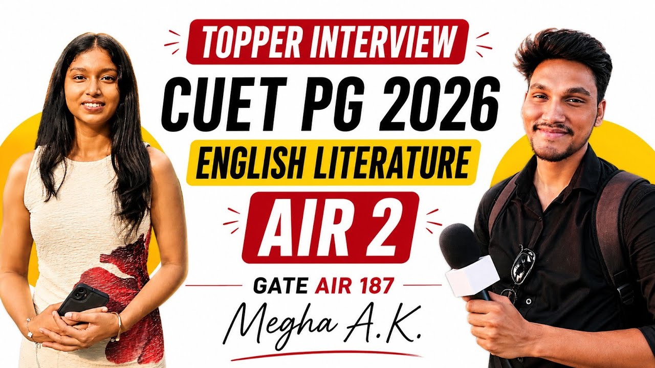 CUET PG English Literature 2026 Topper Interview | AIR 2 Strategy, Books & Resources