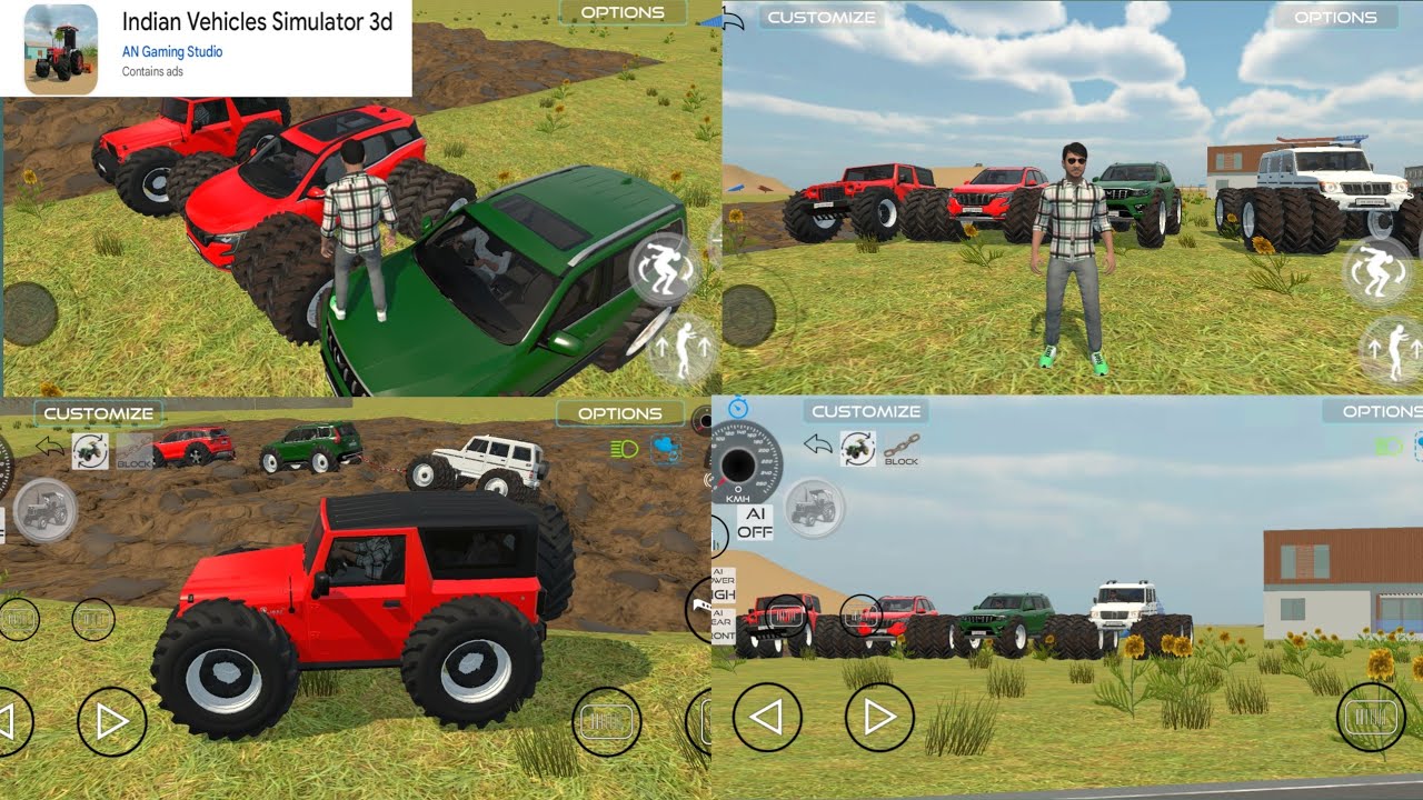 KHATARNAK KICHAD RASTA THAR KITCHEN MEIN OFF ROADING GAME INDIAN VEHICLE SIMULATOR 3D GAME PART 2😱😱😱