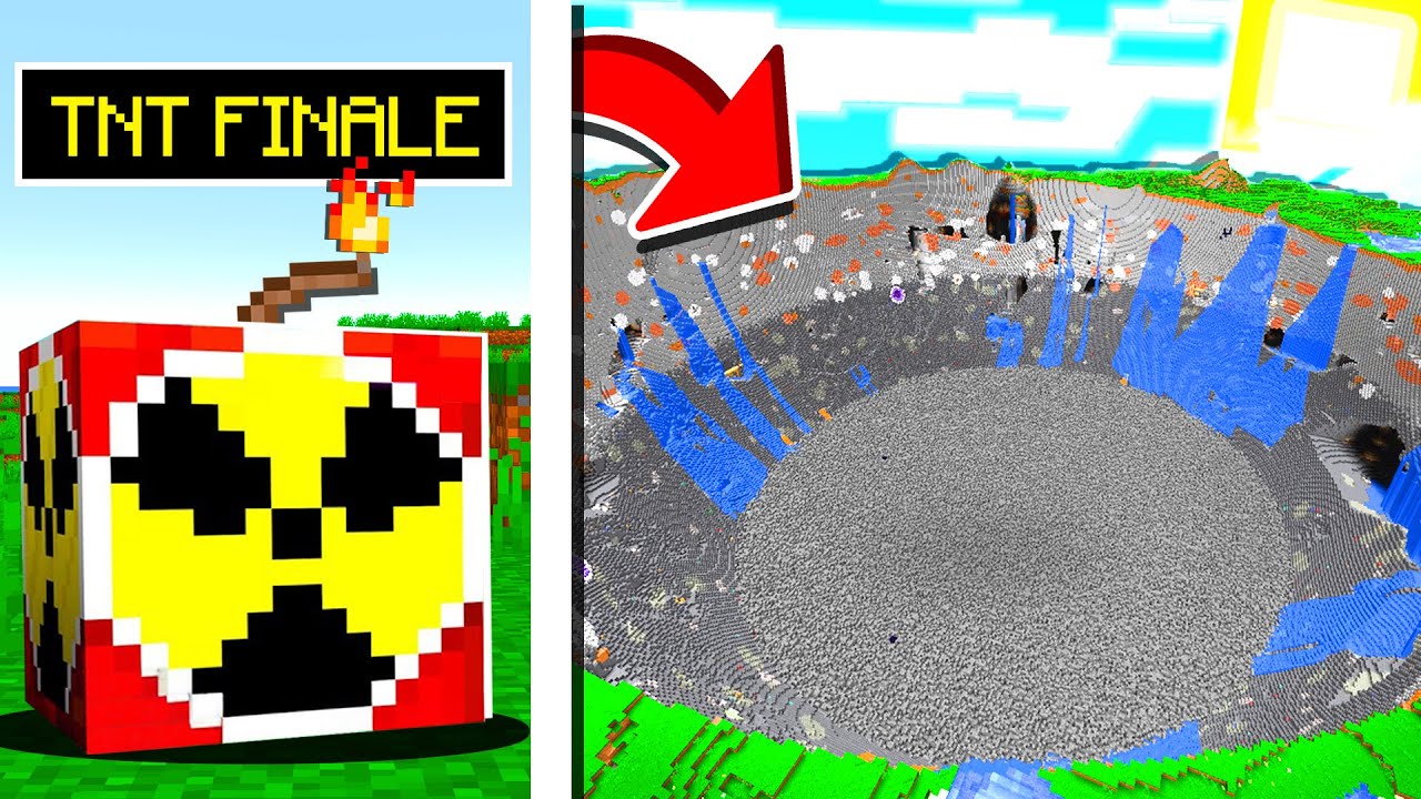 HO DISTRUTTO TUTTO IL MONDO CON LA TNT PIÙ FORTE DI MINECRAFT - ITA