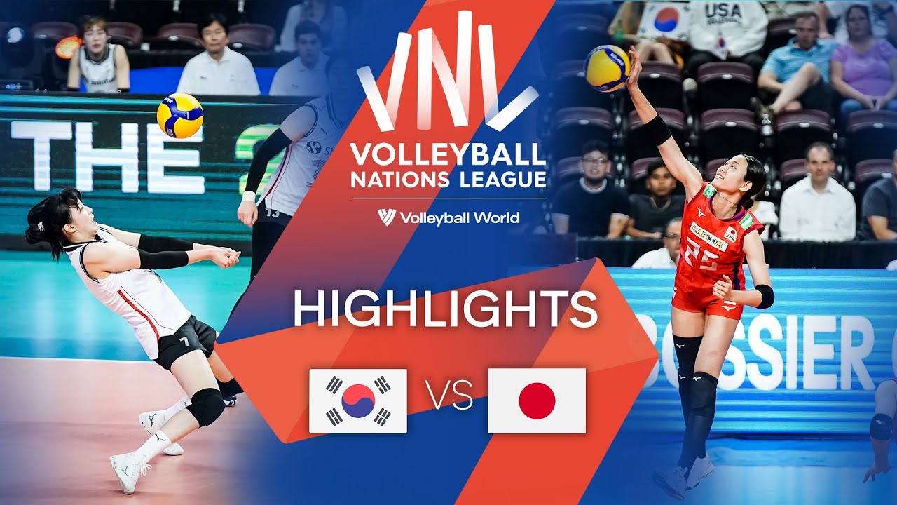 🇰🇷 KOR vs. 🇯🇵 JPN - Highlights Week 1 | Women's VNL 2022