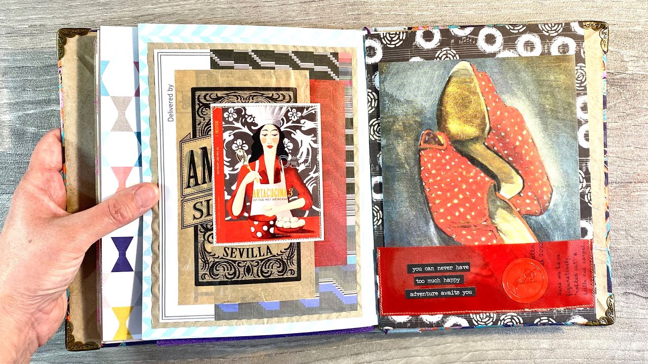 Use Your Scraps #7 - How To Use Random Scraps, Ephemera & Junk Cohesively