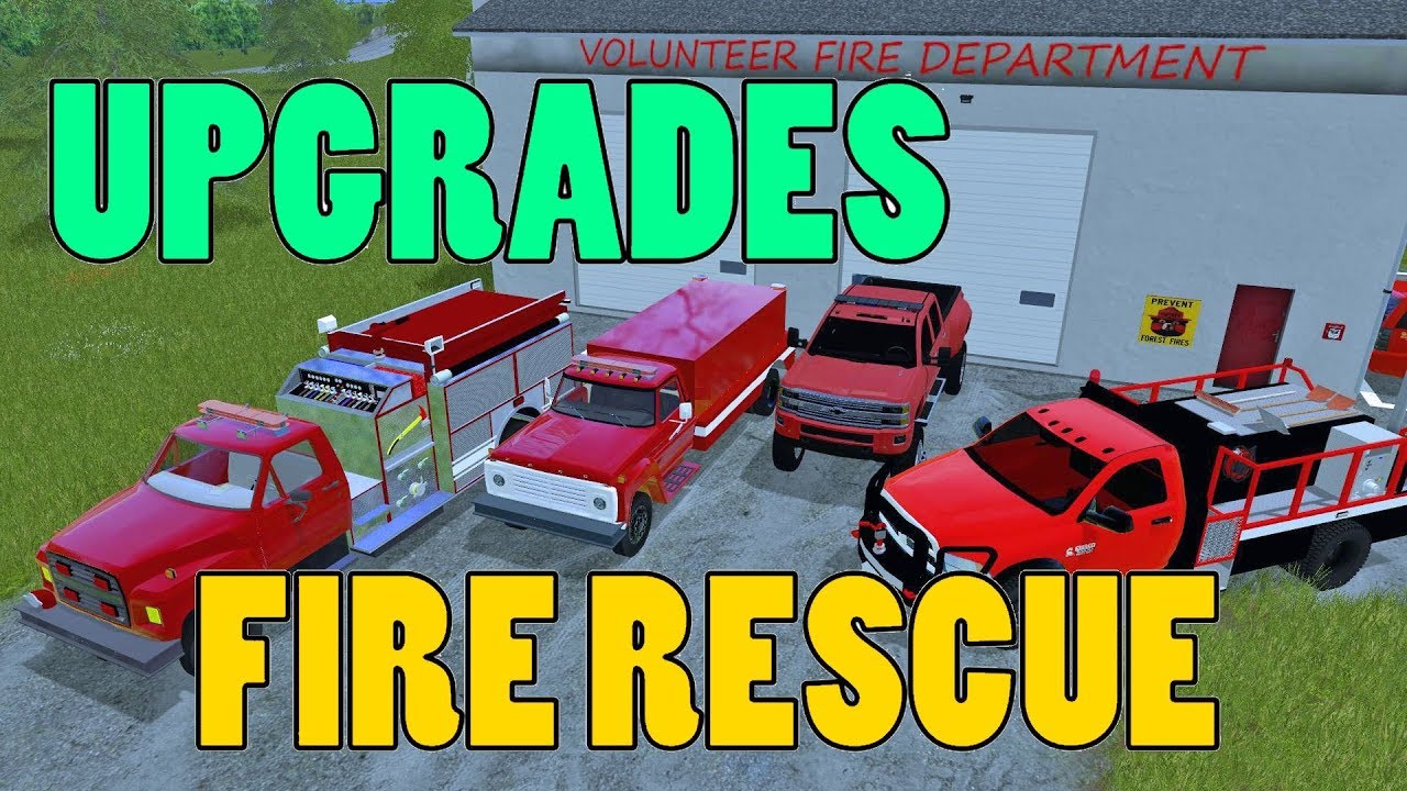 Farming Simulator 17 | Fire Rescue Upgrades | Volunteer Station | Brush Truck | Duramax