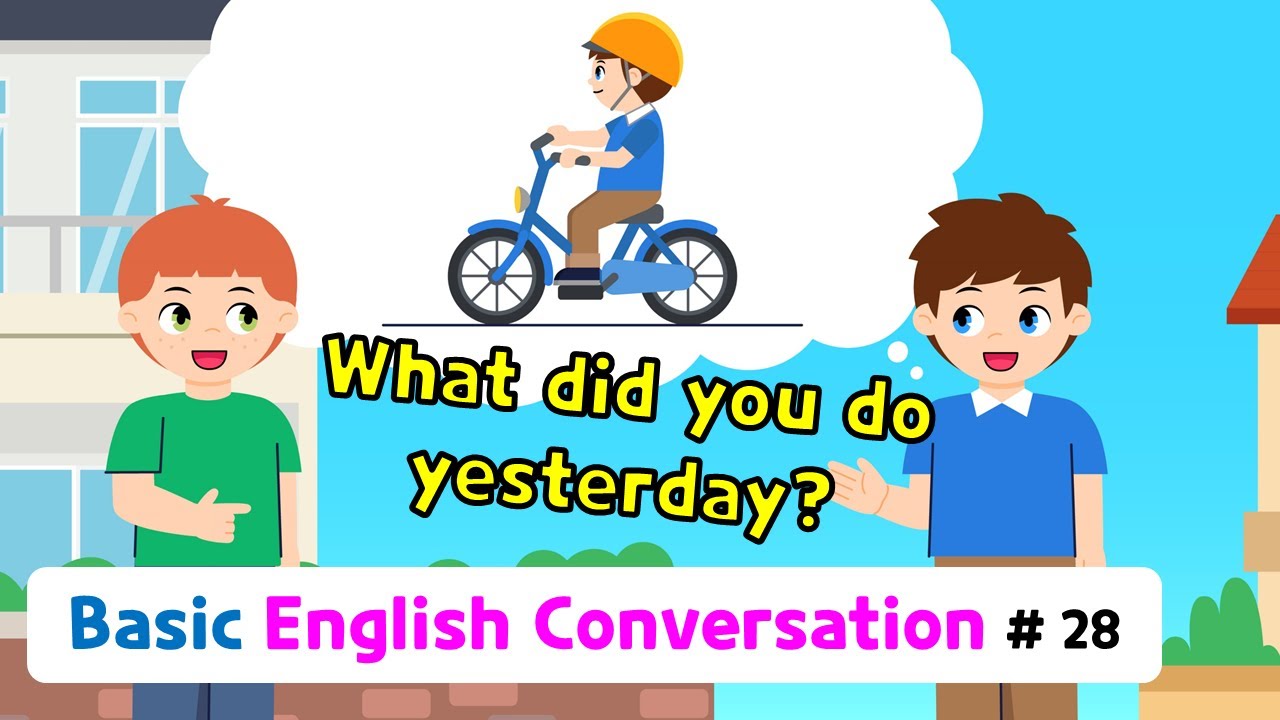 Ch.28 What did you do yesterday? | Basic English Conversation Practice for Kids