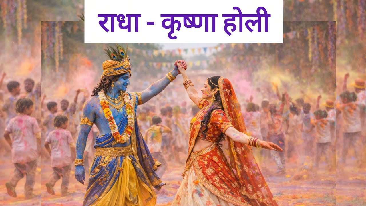 Holi Vlog 2026 ❤️  Radha Krishna Jhankiyan Dekhi 😍 Holi Celebration Vlog 🎊