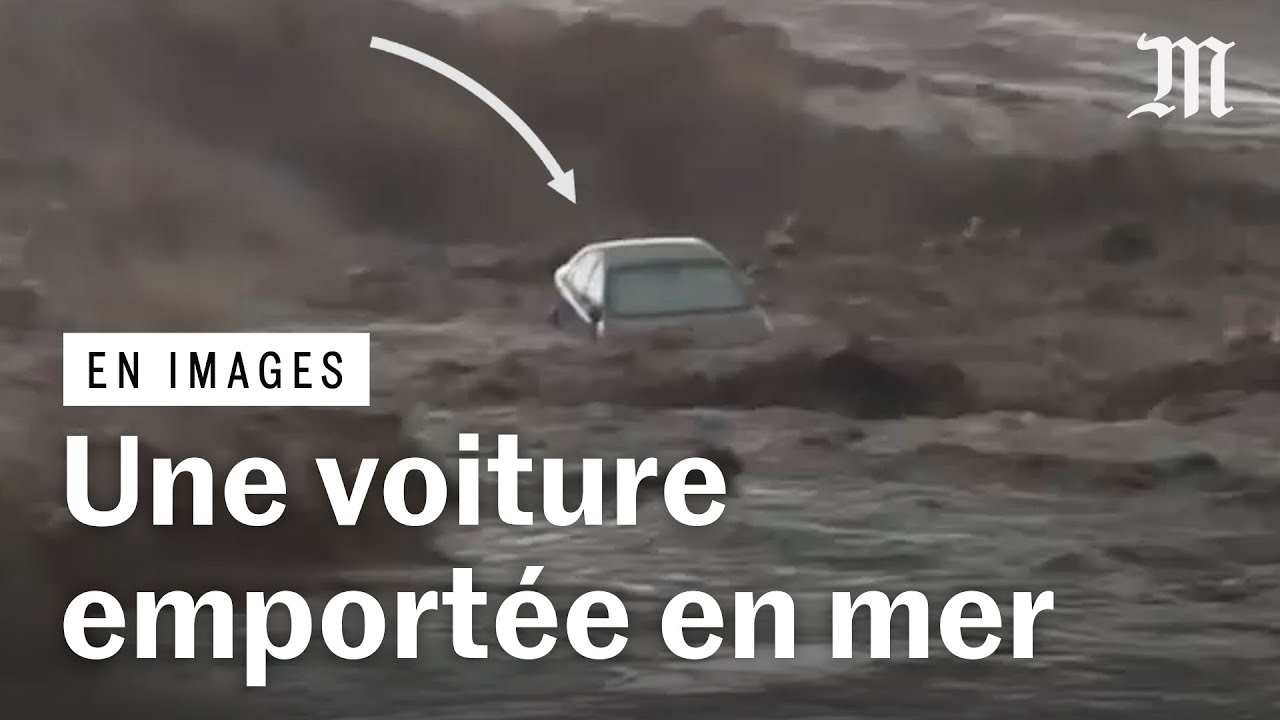 Grèce : des voitures emportées par les flots, après des pluies torrentielles