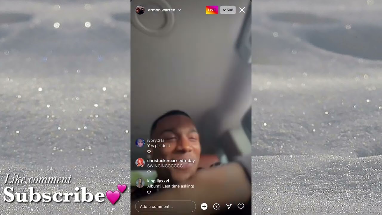 Armon instagram live (June 17)