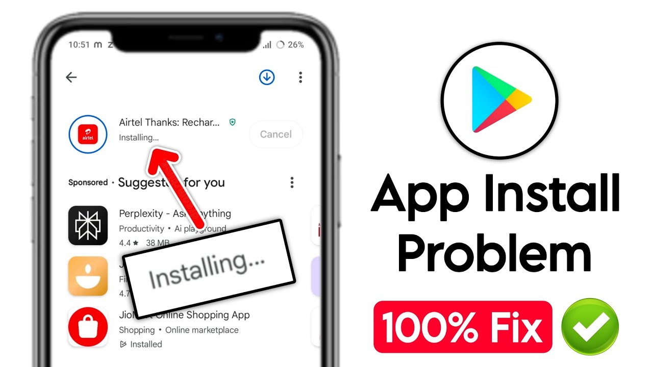 Play Store App Installing Problem Solved | Fix App Not Install Problem | App Download Nahi Ho Raha
