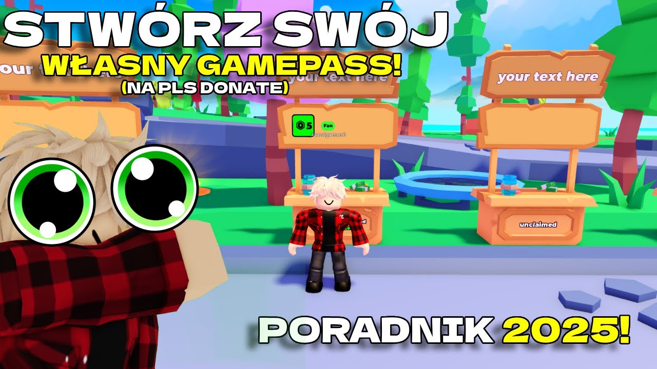 JAK STWORZYĆ SW&Oacute;J WŁASNY GAMEPASS W ROBLOX (2025) !!!