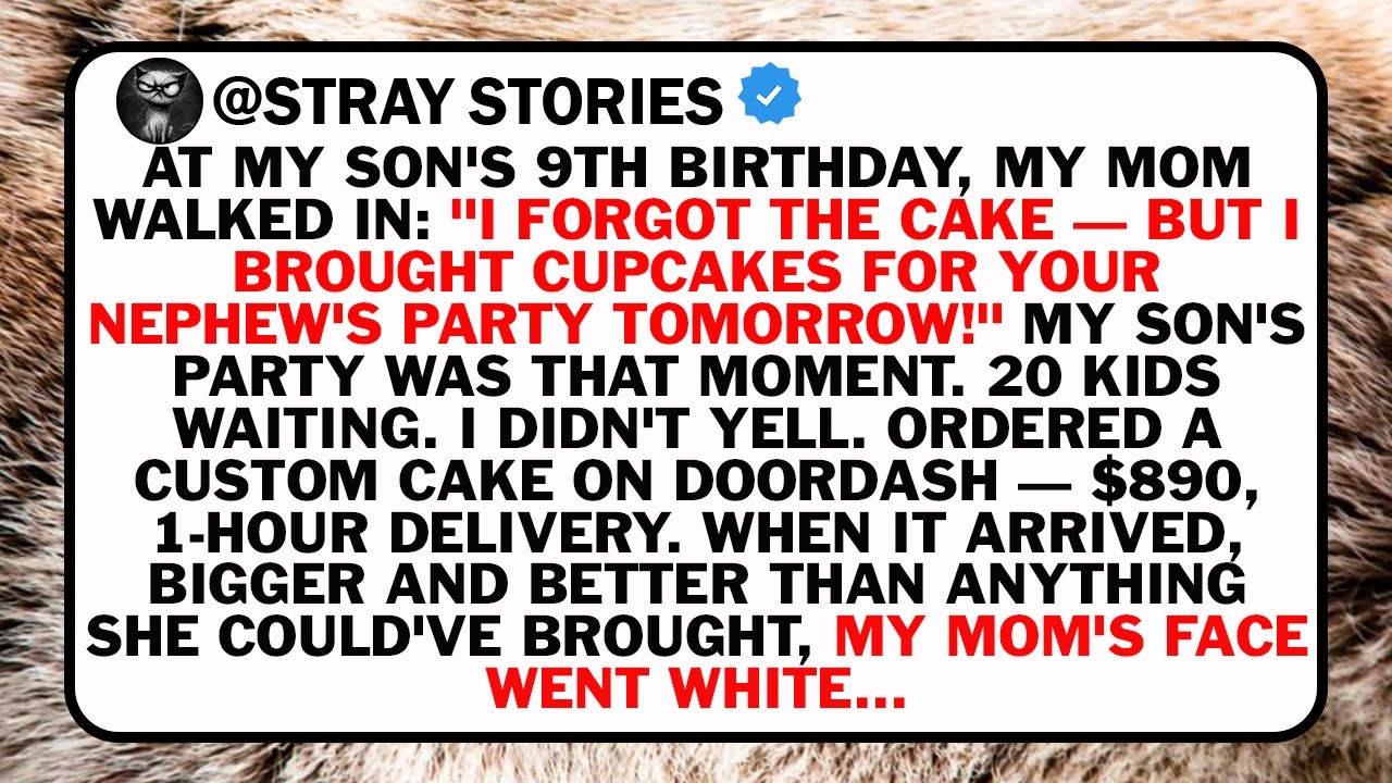 At My Son's 9th Birthday, My Mom Walked In: 
