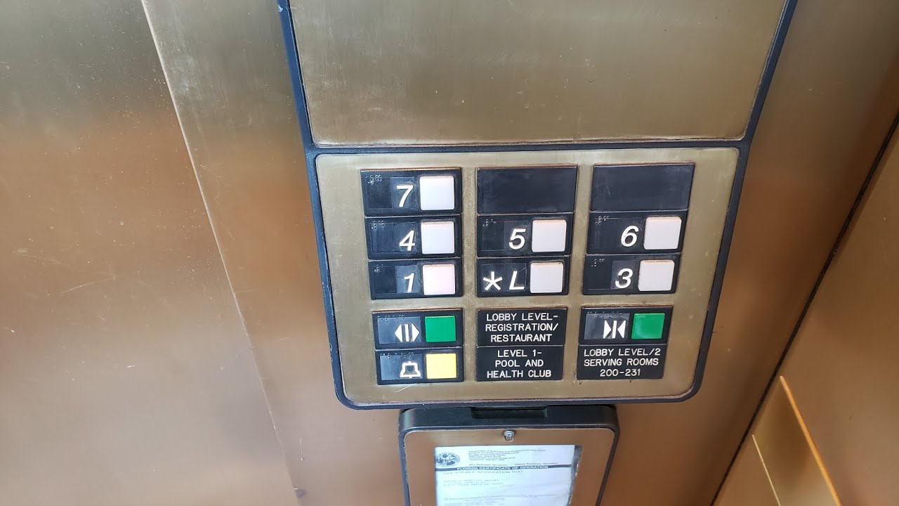 SCENIC Otis Series 1 Traction Main Elevators at Sawgrass Marriott Resort in Ponte Vedra Beach, FL